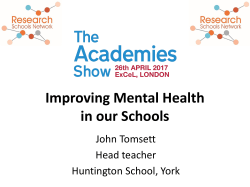 Improving Mental Health in our Schools Achievement first&hellip;