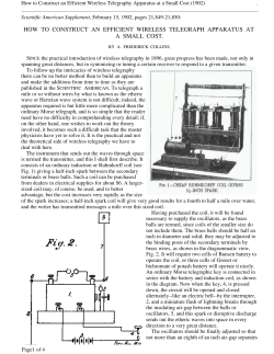 How to Construct an Efficient Wireless Telegraph