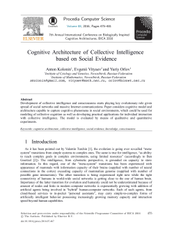 Cognitive Architecture of Collective Intelligence
