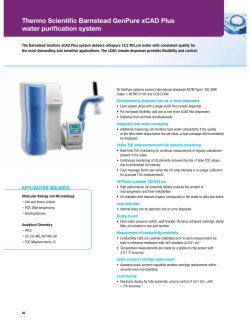 Thermo Scientific Barnstead GenPure xCAD Plus water purification