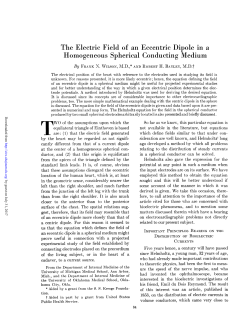 The Electric Field of an Eccentric Dipole in a