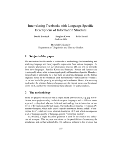 Interrelating Treebanks with Language