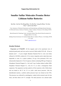 Smaller Sulfur Molecules Promise Better Lithium