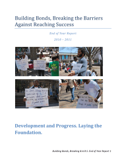 Building Bonds, Breaking the Barriers Against Reaching Success