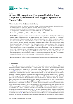 A Novel Benzoquinone Compound Isolated from Deep-Sea