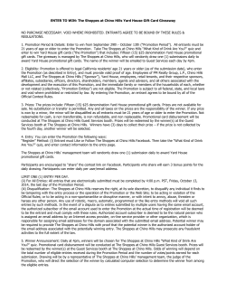 ENTER TO WIN: The Shoppes at Chino Hills Yard House Gift Card