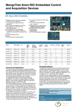 MangoTree Atom-RIO Embedded Control and Acquisition Devices