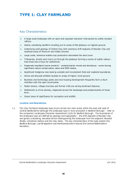 Central Bedfordshire Landscape Character Assessment