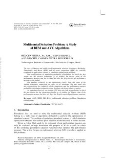 Multinomial Selection Problem: A Study of BEM and AVC Algorithms