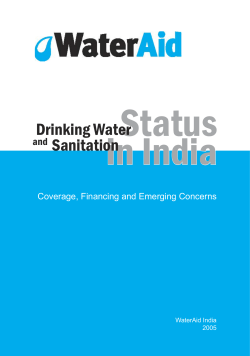 Drinking water and sanitation status in India: coverage