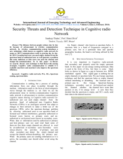 Security Threats and Detection Technique in Cognitive