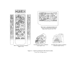 Figure 6.1- Zapotec genealogical slabs found in tombs.