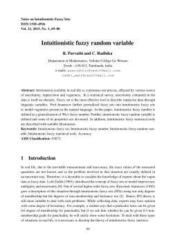 Intuitionistic fuzzy random variable