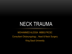 Neck trauma
