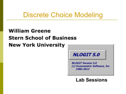 Modeling Consumer Decision Making and Discrete Choice Behavior