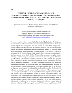 Table 2. Value of correlation between heavy metals and sediment