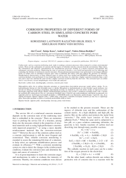 corrosion properties of different forms of carbon steel in simulated