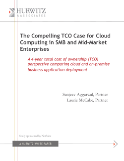 The Compelling TCO Case for Cloud Computing in SMB