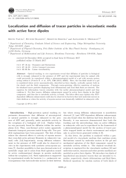 Localization and diffusion of tracer particles in viscoelastic media