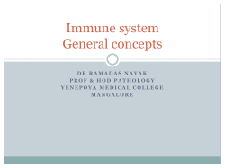 Immune system General concepts