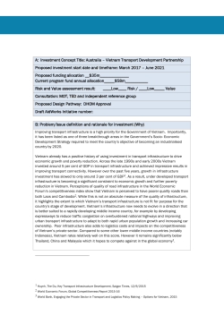 Concept note: Australia-Vietnam Transport Development Partnership