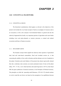 The theoretical considerations which appear as