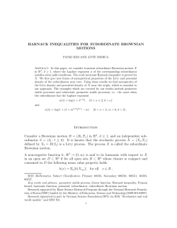 in Rd, d &ge; 1, and - Universit&auml;t Bielefeld