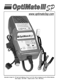 OptiMate 3sp Instructions - pdf