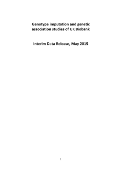 Genotype imputation and genetic association studies of UK Biobank