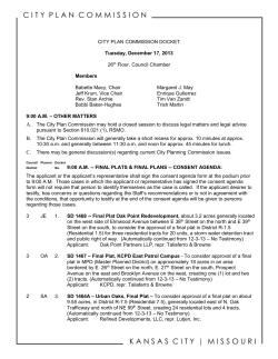 City Plan Commission Page December 17, 2013 CITY PLAN