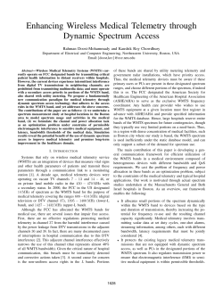 Enhancing Wireless Medical Telemetry through Dynamic Spectrum
