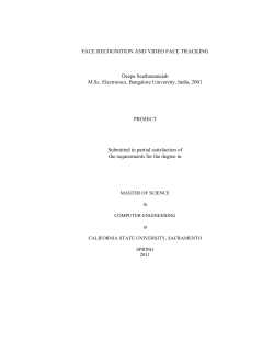 Face Recognition, Detection AND Video tracking