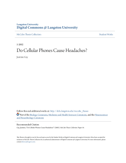 Do Cellular Phones Cause Headaches?