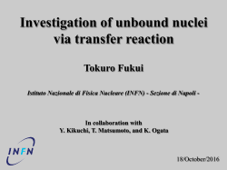 Investigation of unbound nuclei via transfer reaction