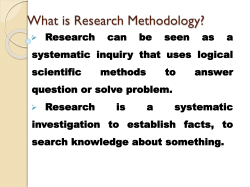 research methodology
