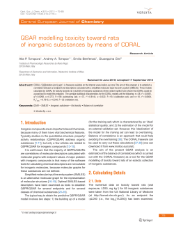 QSAR modelling toxicity toward rats of inorganic substances by