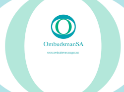 the Council - Ombudsman SA