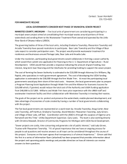 Contact: Susan Hornkohl 231-723-4325 FOR