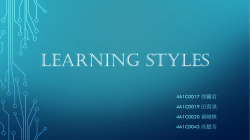 LEARNING STYLES