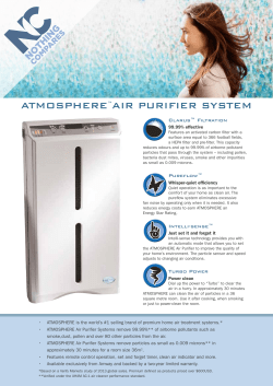 atmosphere&trade;air purifier system