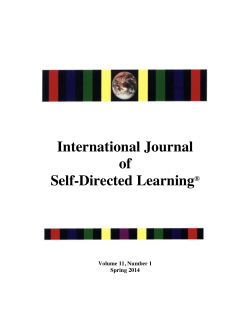 International Journal of Self-Directed Learning
