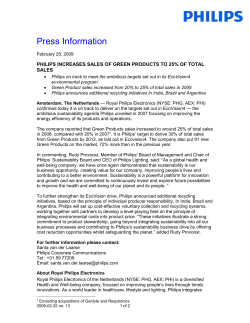 Press release cover sheet