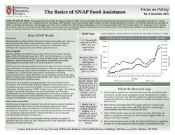 The Basics of SNAP Food Assistance