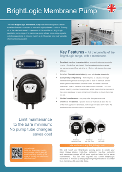 BrightLogic Membrane Pump - Brightwell Dispensers Ltd