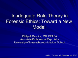 Advances in Forensic Ethics: Implications for Psychiatry