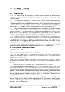 14 External Lighting - PlaceHolder for planapps.torfaen.gov.uk