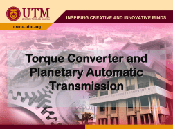 Torque Converter and Planetary Automatic - e