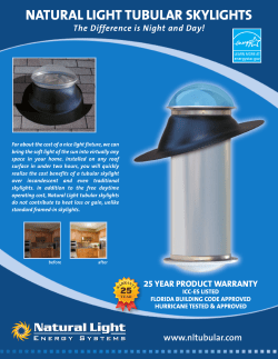 - Natural Light Tubular Skylights