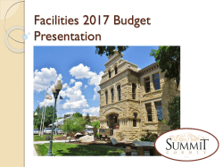 Public Works 2015 Budget Presentation