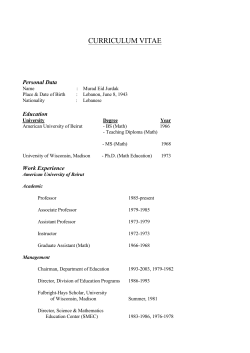 JURDAK_CV1 - American University of Beirut